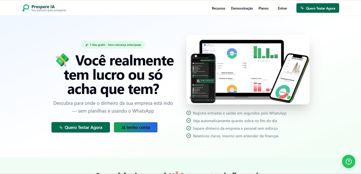 PreRevMarket's tweet photo. New pre-revenue startup published☘️

Prospere IA is an AI-powered financial management SaaS.

-15 users
-React, TypeScript, Tailwind
- Asking price: $1.4k https://t.co/v4k69ZLeTJ