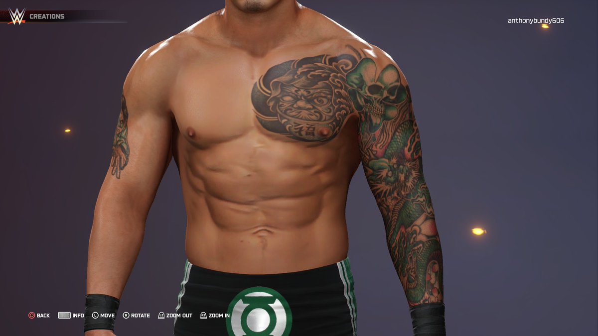 TedBundy1946143's tweet photo. Suzuki: The Emerald Dragon. 🐉 Mixed traditional Japanese ink with some GL-inspired gear. 5'11", 205lbs of pure Strong Style. @Defract @WhatsTheStatus 

#caws #wwe #strongstyle #tattoo https://t.co/iWZotAZtVJ