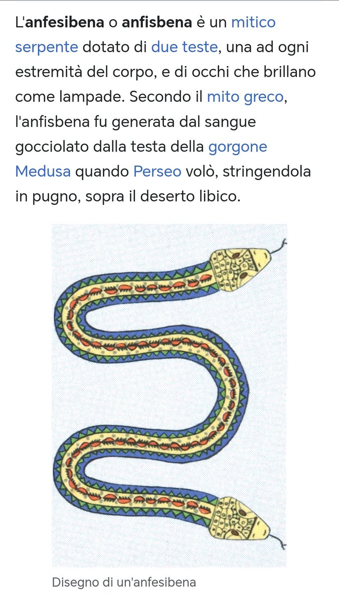 AnnaLisaDistani's tweet photo. Anfesibena. Mitologico serpente a due teste. Eccone una, fatta apparire da una delle sue ancelle... A presto l'altra.
Buon lavoro ad Avv. #derensis
#garlasco #latestadelserpente
#laveritavieneagalla
#vergogna #depistaggi
#DISonestàintellettuale
#Deontologiasconosciuta https://t.co/TGhZyBcQrg