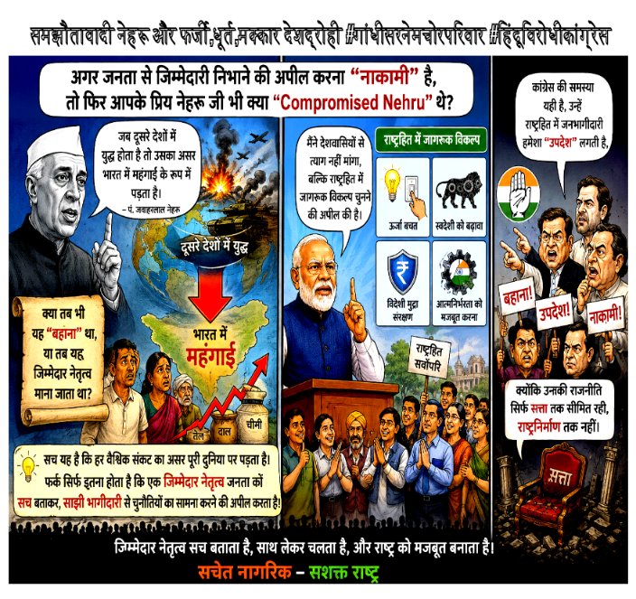 fossyatra's tweet photo. @Sanju_Verma_ CC @RahulGandhi #LOP #पप्पू :
“जिम्मेदार नेतृत्व सच बताता है, साथ लेकर चलता है, और राष्ट्र को मजबूत बनाता है!”🟧 “सचेत नागरिक — सशक्त राष्ट्र” #LeadershipOfPMModi #CompromisedNehru #समझौतावादीनेहरू फर्जी,धूर्त,मक्कार देशद्रोही #गांधीसरनेमचोरपरिवार बिलबिला रहा है😂🤣😆😝👇 https://t.co/SPc8kzPvtw