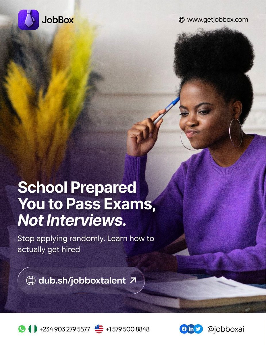 JobBoxAI's tweet photo. 50 CVs.
Zero replies.

Not bad luck.
Wrong strategy.

The job market rewards positioning, not effort.

Learn how hiring actually works
JobBox Community https://t.co/Hzu2vJTIqF

#JobBox #JobBoxAccelerator #GetHired https://t.co/3UGoeFx37u