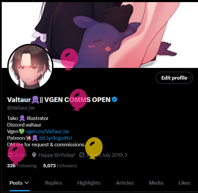 Valtaur🐙|| VGEN COMMS OPEN (@Valtaur_tw) / Posts / X