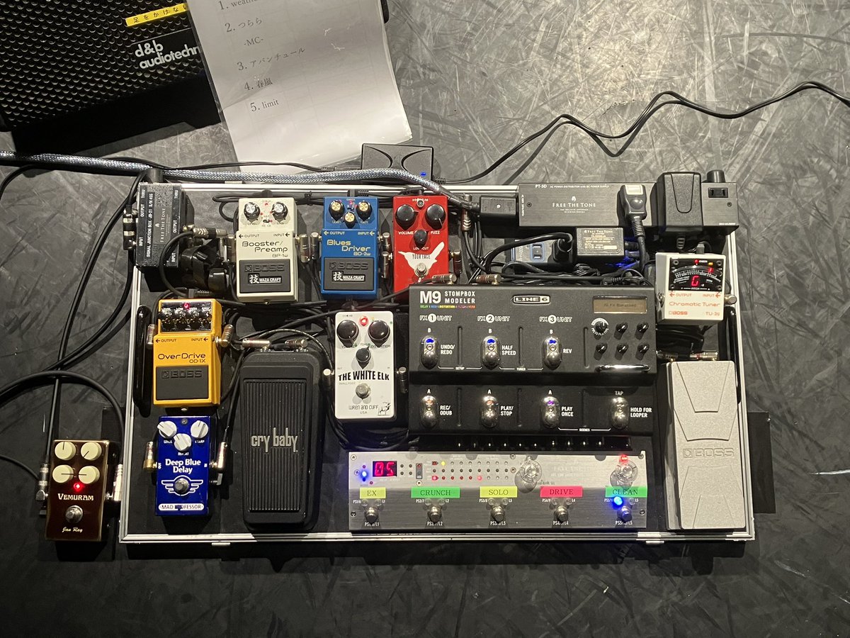 tomoya_id's tweet photo. 遅くなりましたが、5.8 瑠久バンドでGRITありがとうございました！

次の瑠久バンドは5.20またまたGRITで！

久々に弦切れた、、、
めっちゃ久々にライブでストラトの出番
があって良かったけど、次はリベンジ。 https://t.co/RkptdfPq8M
