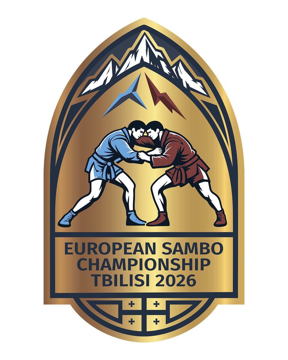 SAMBOFIAS's tweet photo. 🔥 THE COUNTDOWN IS ON!

Europe's finest are heading to the heart of the Caucasus — and we can't wait! 🏔️

📍 Tbilisi, Georgia
📅 May 16-17, 2026

Today we unveil the official logo of the 2026 European SAMBO Championships — the emblem of an epic new chapter! 🏅 https://t.co/F8g2oc0aOs