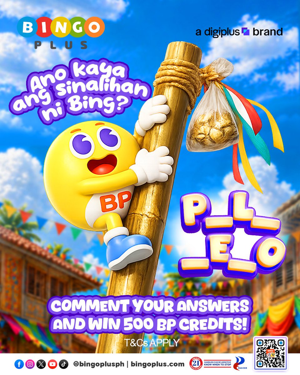 Bingoplusph's tweet photo. Mukhang ganado si Bing sa paborito nating laro sa fiesta! Alam niyo ba kung ano ito? Hulaan at baka ikaw na ang isa sa mga mag-uuwi ng 500 BP Credits! 🎁✨

Mechanics:
1. Follow BingoPlus on FB, IG, and X (Twitter)
2. Comment the correct answer and your BingoPlus ID
3. Like and Share this post
T&Cs Apply.

#BingoPlusPH
#BPMaynalo