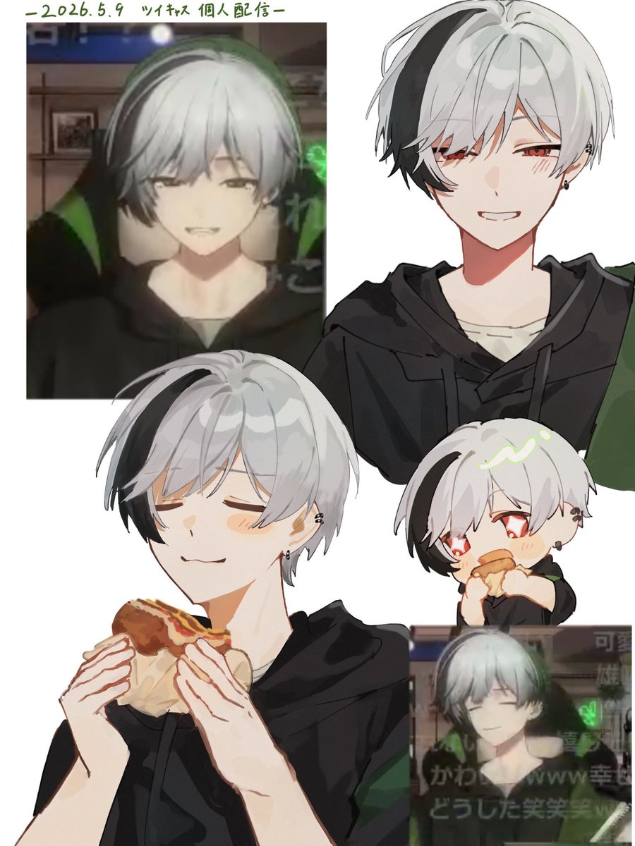 #すちぺいんと
白髪もにあう💚