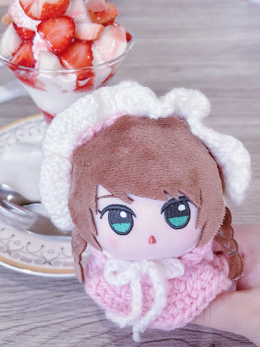 ぬい用のヘッドドレスとワンピース手編みした♡ お気に入りの写真