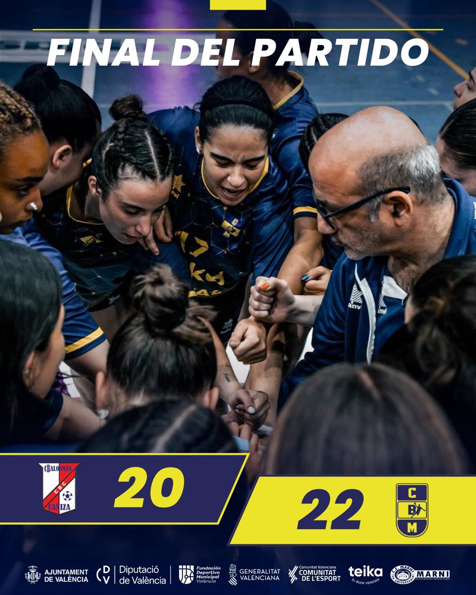 balonmanomarni's tweet photo. 🤾‍♀️RESULTADO DHP FASE ASCENSO 🤾‍♀️

Fin a una temporada de ensueño. No pudo ser esta vez pero seguimos!! Orgullo de club!!💪🏻💪🏻
MARNI FORÇA!!💛💙
@C_E_Marni @FDMValencia @dipvalencia @Teika_es @comunitatesport @dbSportpress @Nostresport @PolideportivoCV @yosoynoticia_ @levante_tv https://t.co/Dh37riyvgp