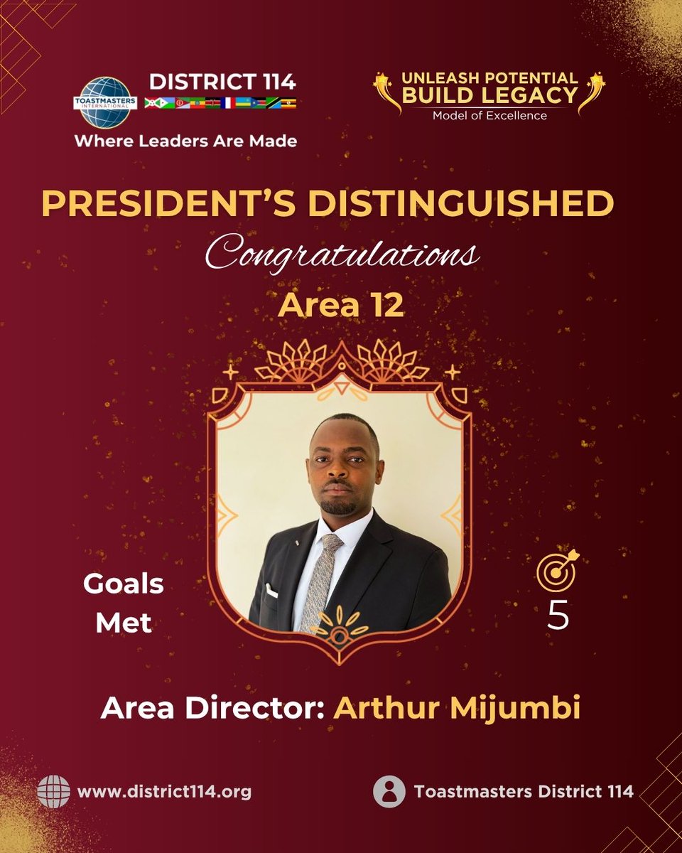 Toastmasters East Africa (District 114) tweet media