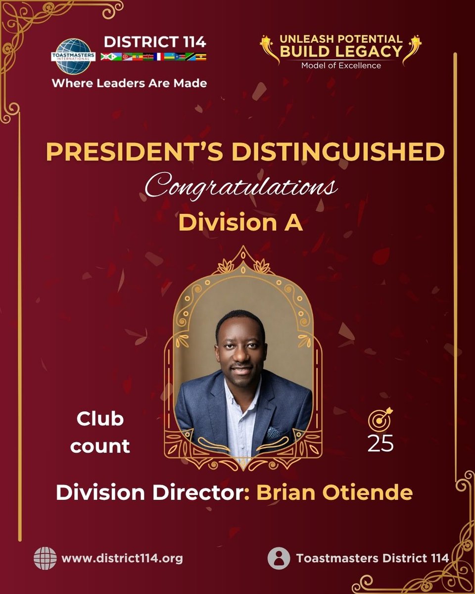 Toastmasters East Africa (District 114) tweet media