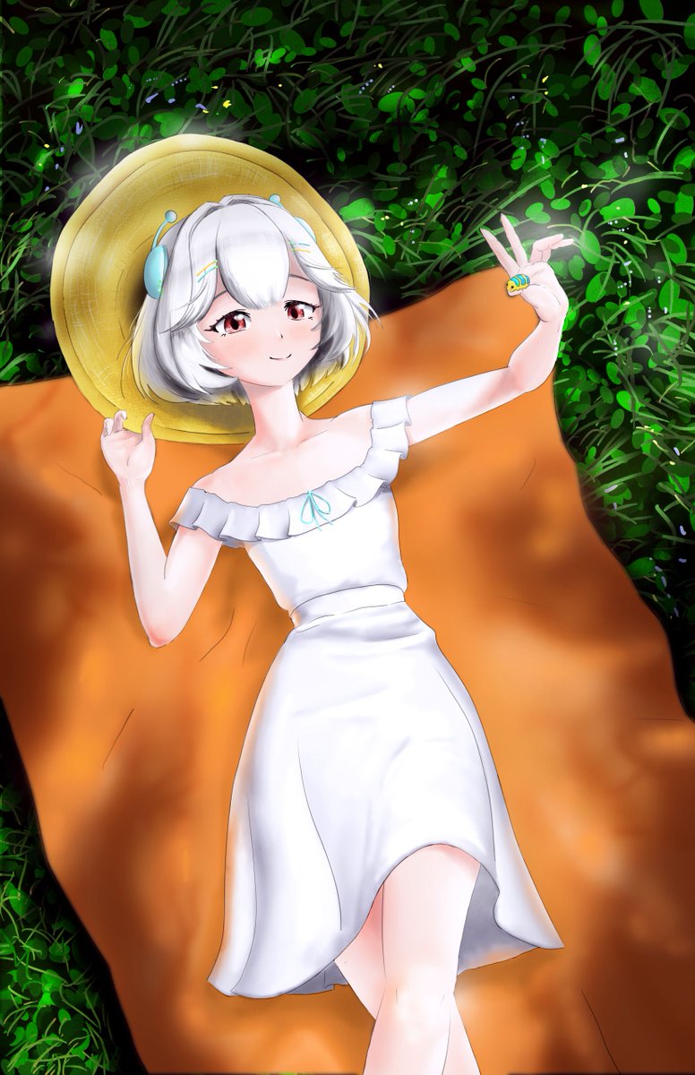 Arcat109's tweet photo. Summer mood #elliestrations  @dumb_lil_robot https://t.co/ic73T8Q26n