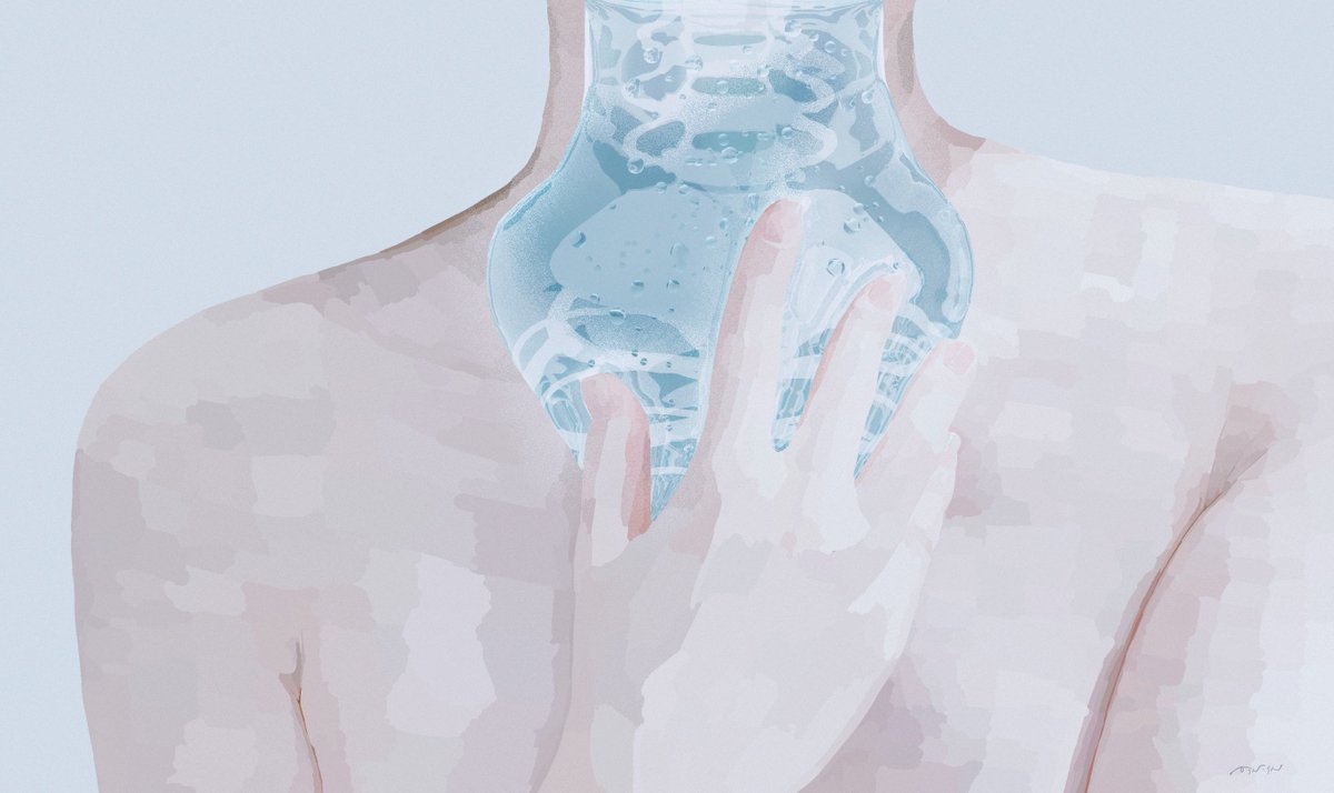 「透明な身体」|からんころんのイラスト