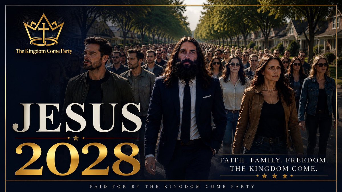 KCPofAmerica's tweet photo. This is the only campaign the people can get TRULY excited about for 2028. We the people, and I’m talking ALL OF US, have been used, brainwashed, manipulated by BOTH PARTIES for decades. It’s time to take a REAL stand! #CaptureTheBeast #Jesus2028 https://t.co/IPNiQs5hdR