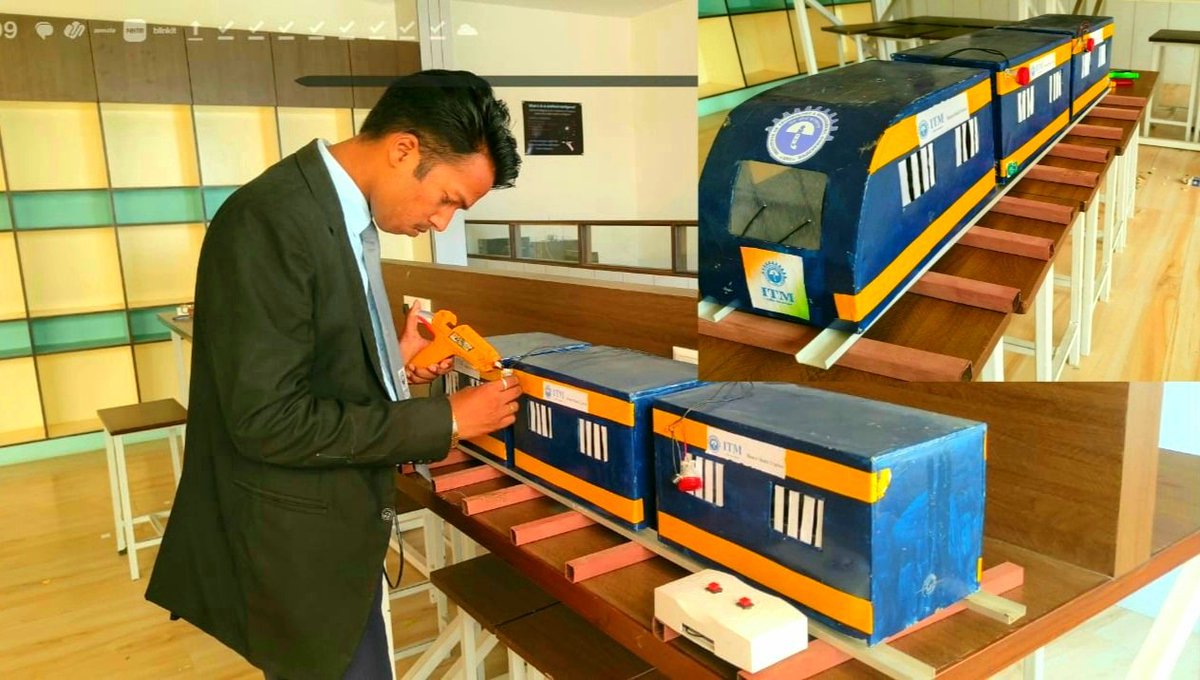 itmgkpofficial's tweet photo. Proud moment for ITM GIDA, Gorakhpur (UP)!
Polytechnic student Saurabh Tripathi developed a Satellite-Based Wireless Emergency Alarm System for train passenger safety using GPS, Bluetooth &amp; satellite communication technology. 
#ITMGIDA #Innovation #RailwaySafety https://t.co/pHZkejleFP