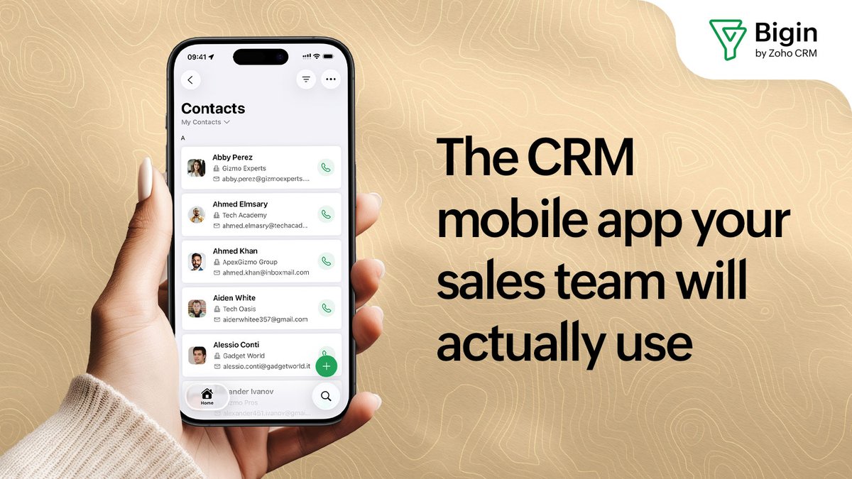 Bigin by Zoho CRM tweet media