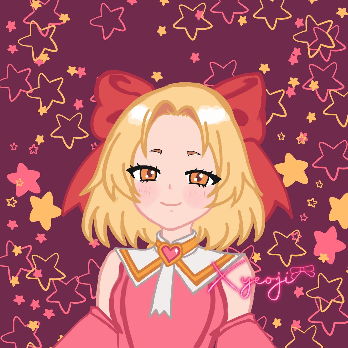Xyeoji's tweet photo. Chicos lo vuelvo a subir estuve viendo que varias de mis líneas se veían bien feas TwT así que lo subo nuevamente. 

Este es el 2do dibujito dedicado a una de las personitas que comento en mi post anterior! 🎀🌸🍭

Iré actualizando uwu https://t.co/0873iPgyAO