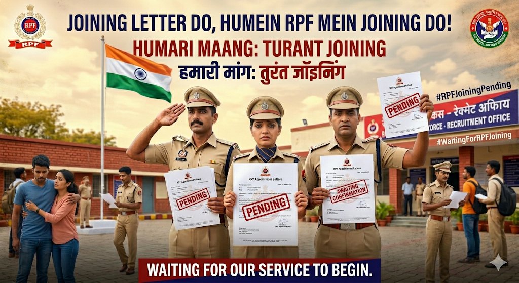 VikasCh32661303's tweet photo. Sir RPF constable joining letter jari karo please 
@AshwiniVaishnaw @RailMinIndia @RPF_INDIA @PMOIndia @rrbchandigarh 
#RPF_Constable_Joining_Do https://t.co/v9PPUDosPk