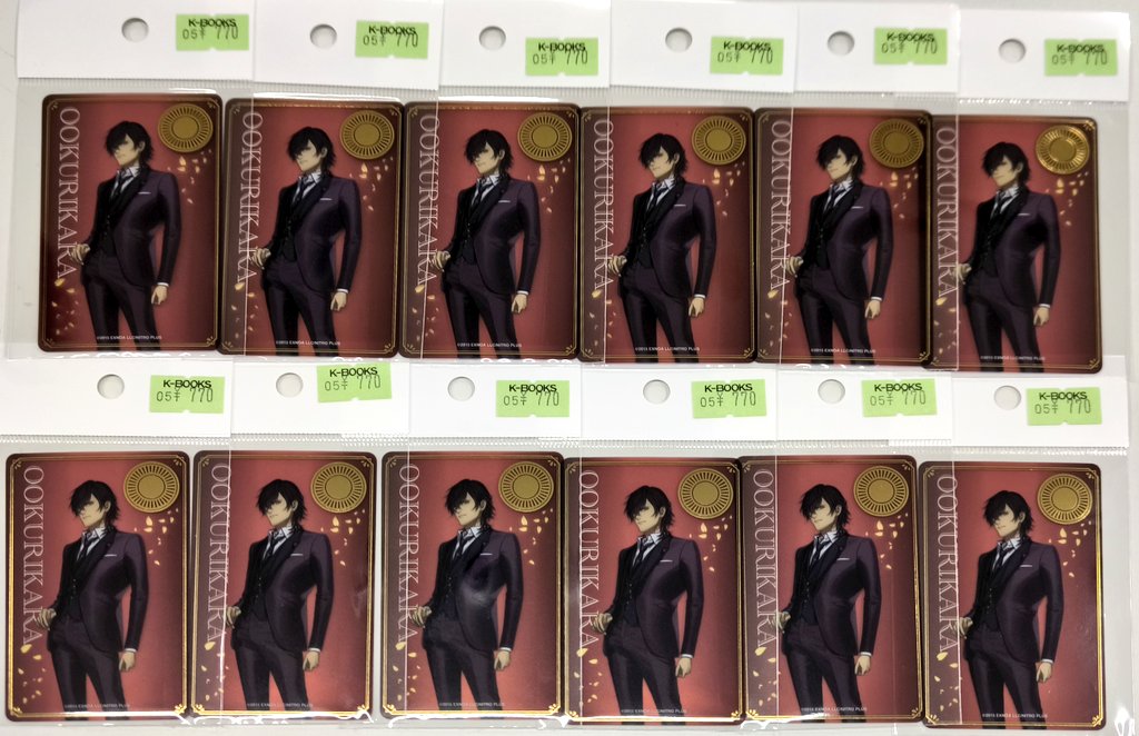 入荷情報】 刀剣乱舞 とうらぶ 大本丸博 箔押しクリアカード 🌸大倶利