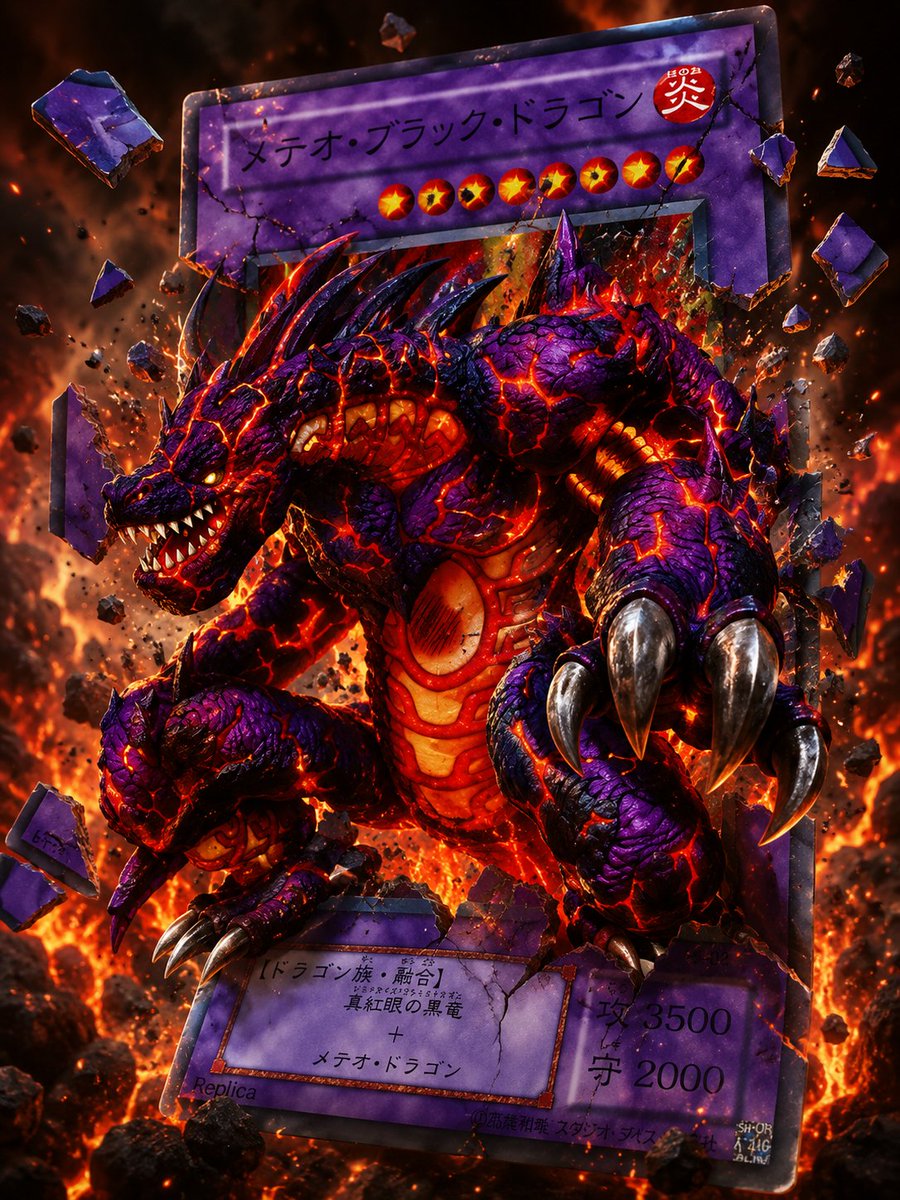 Master18547's tweet photo. メテオ・ブラック・ドラゴンを召喚！ https://t.co/Jhd9u4A8wv