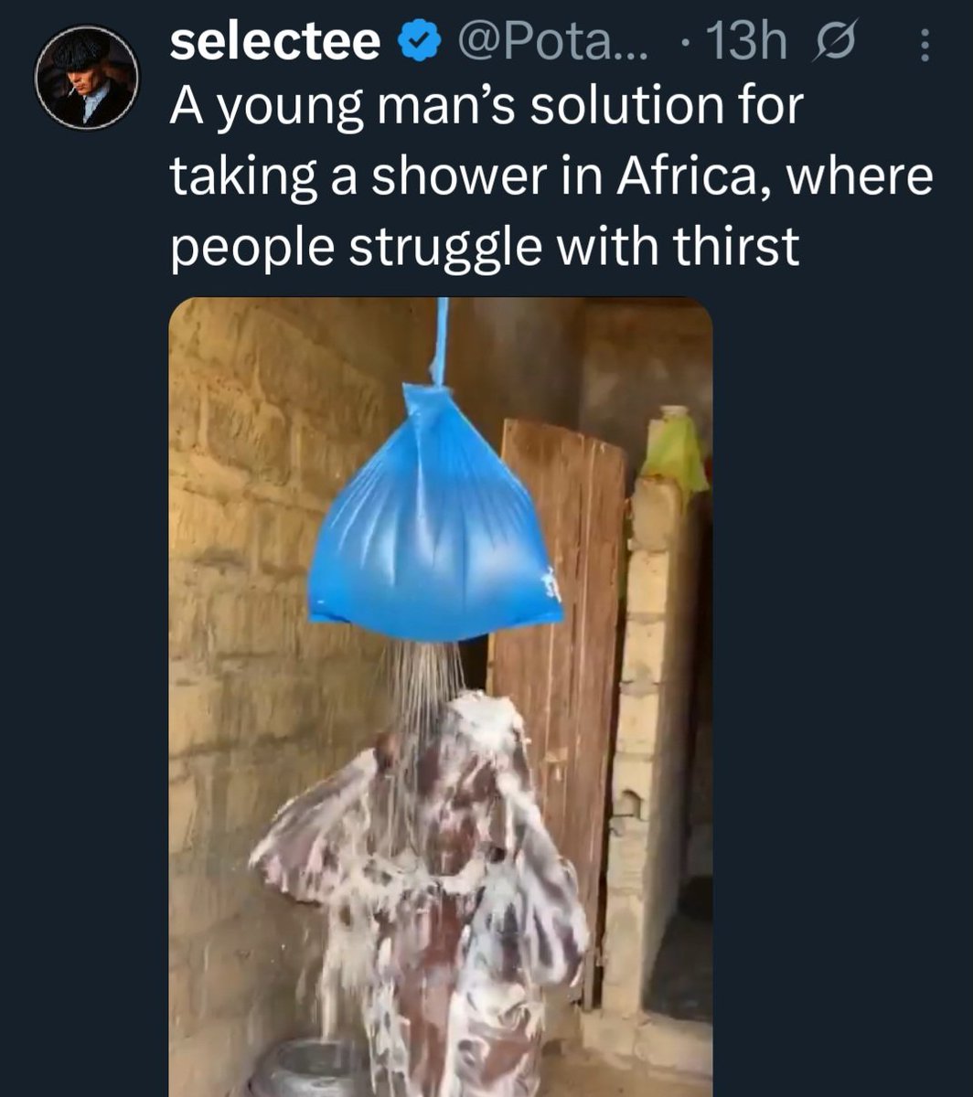 Civilian_wt's tweet photo. Who told these mfs Africa is struggling with thirsty.  Fvck you @Potassium_k6 https://t.co/ulgUinKmO9