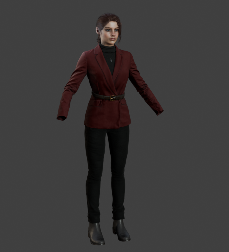 filmz_mr's tweet photo. took a long ass break, but I'm back with some more progress. really satisfied with how the re9 claire model has turned out so far. thoughts? https://t.co/IBZNWH2lHc
