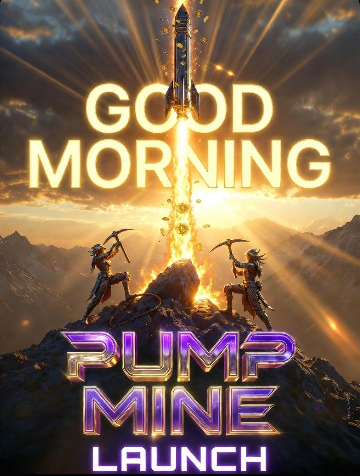 Timolly001's tweet photo. Good Morning, Legends! Happy Monday! 
PUMP MINE LAUNCH IS HERE!
The sun is rising, the rockets are firing, and the profits are blasting off!
Strike hard, mine strong, and let’s launch this Monday straight to the moon with massive gains.

https://t.co/ULdIbSOTZl https://t.co/4QX7xsR9tx