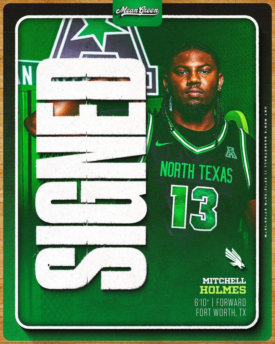 MeanGreenMBB's tweet photo. Welcome to Mean Green Nation Mitchell!

✅ DFW product
✅ NCAA Tournament experience
✅ McDonald's All-American nominee

➡️ https://t.co/i5pFPpAyf1 https://t.co/40sApAjjpp