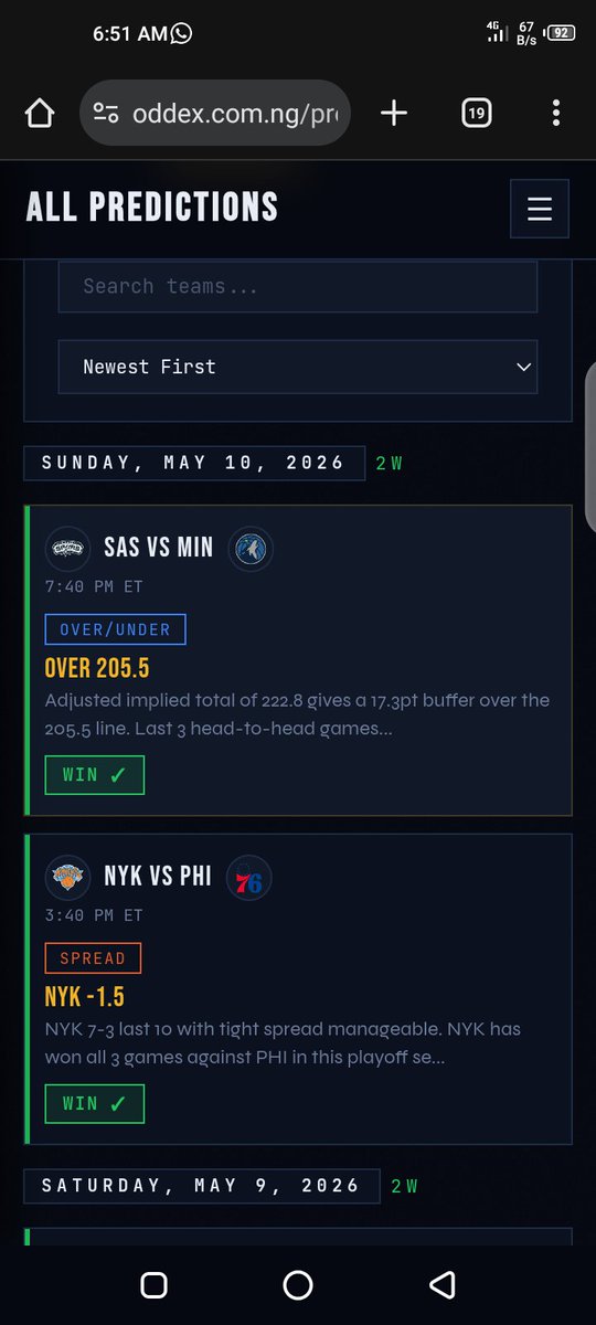 oddex_official's tweet photo. New week, same story. While the world was debating the Playoffs, ODDEX was busy delivering the results.

11 days. Zero losses. Pure data analytics. Master the court with the winning edge.

 https://t.co/ikj1iBG03y https://t.co/4bjGIc95te