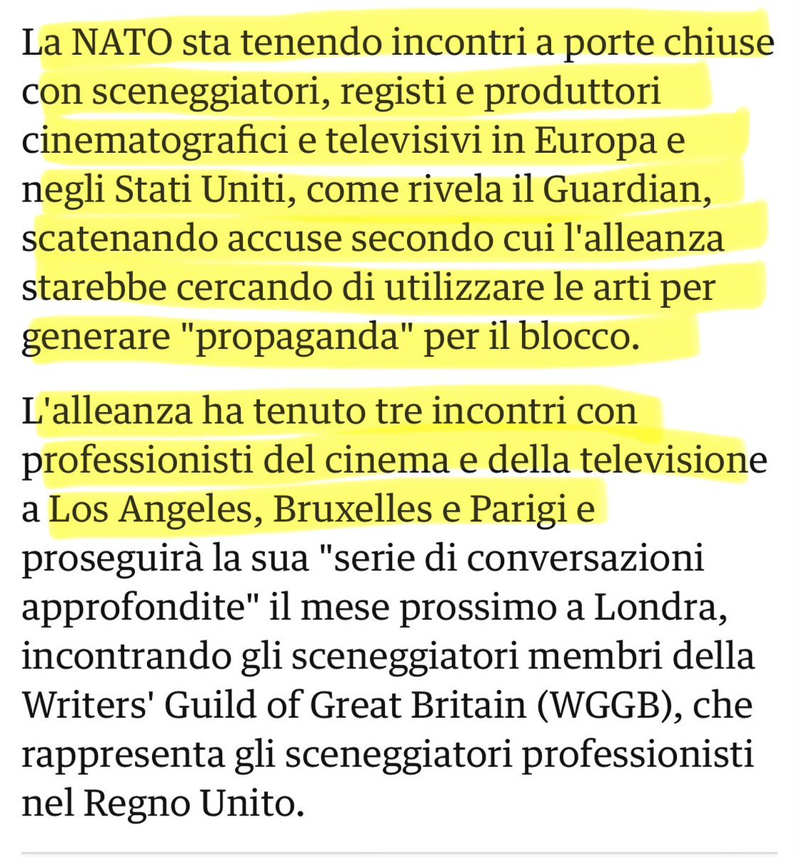 k_arsenale's tweet photo. La #Nato prepara una bella ripassata ai vostri cervelli, tutto quello che vedrete prossimamente (film,serie tv, spettacoli…) sarà una simpatica propaganda al riarmo e persino alla guerra. Quella cosa sottile e subliminale, come gli americani liberatori di #Benigni. 
Stay Tuned ! https://t.co/oFzRIugUJJ