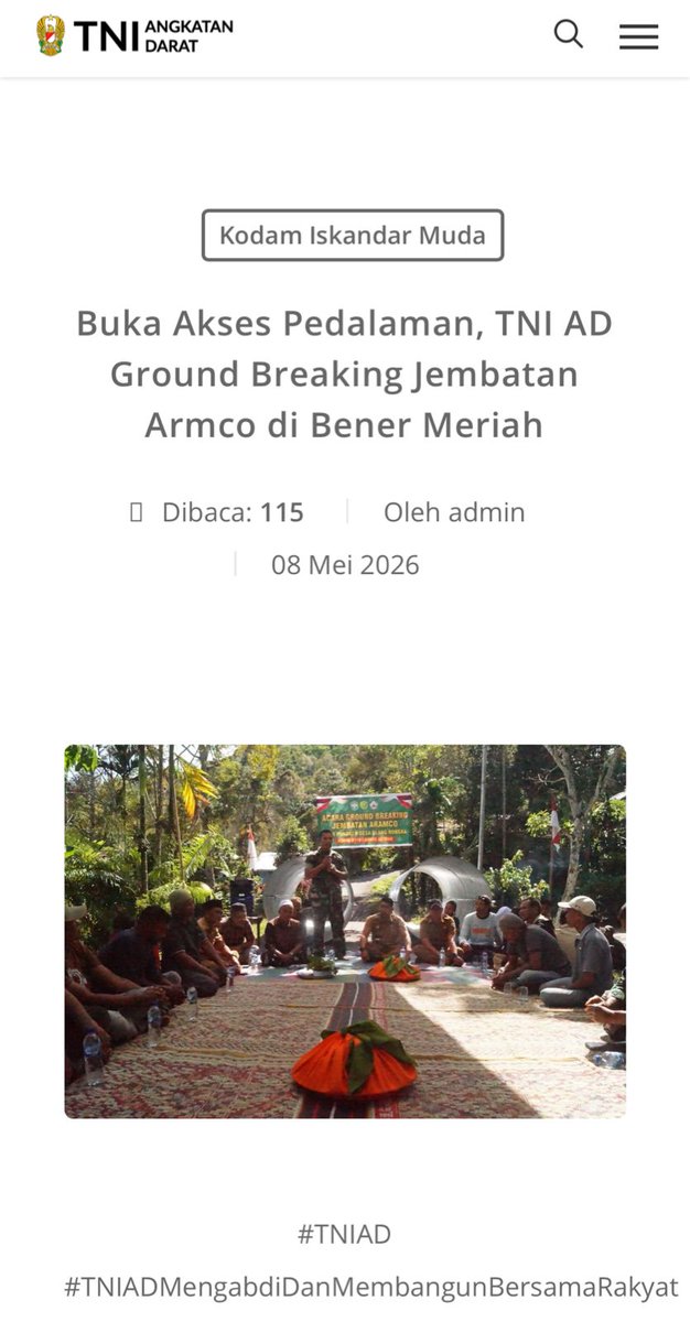 Faindonoo's tweet photo. Benar, TNI Kita Bersama telah memperlihatkan kemampuan sebagai pelopor di arena paling keras. Akan tetapi rakyatlah yang akan merawat buahnya.  Bangun Akses Masyarakat https://t.co/jBzq1OO41r