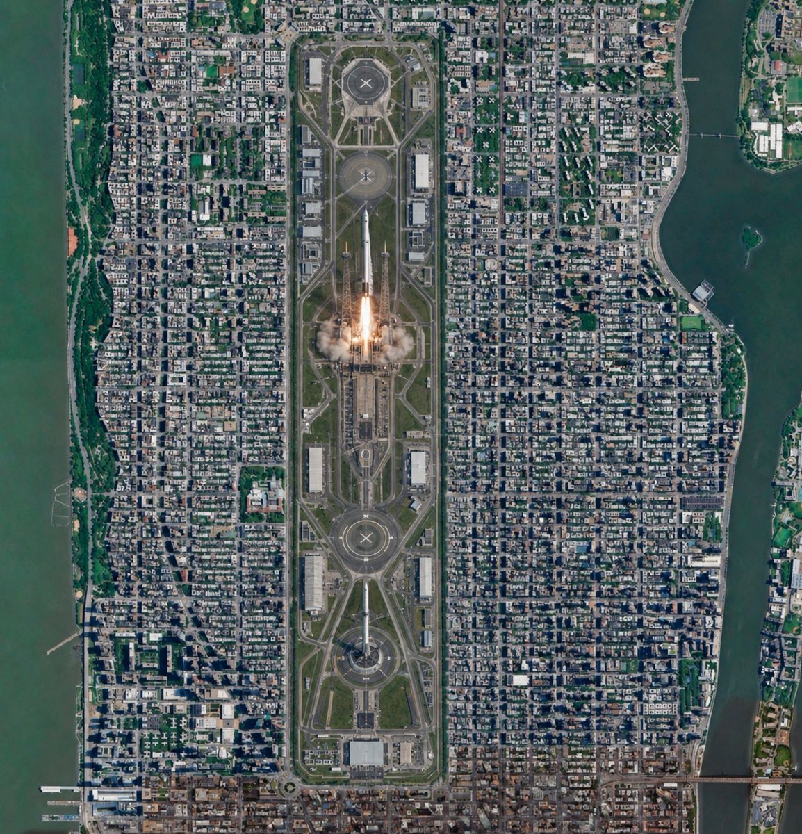 braunch's tweet photo. @danielcberk Spaceport.
SF <-> NYC in 30 mins
Exhaust directed via underground tunnels westward towards Jersey https://t.co/oX8qNRWeBV