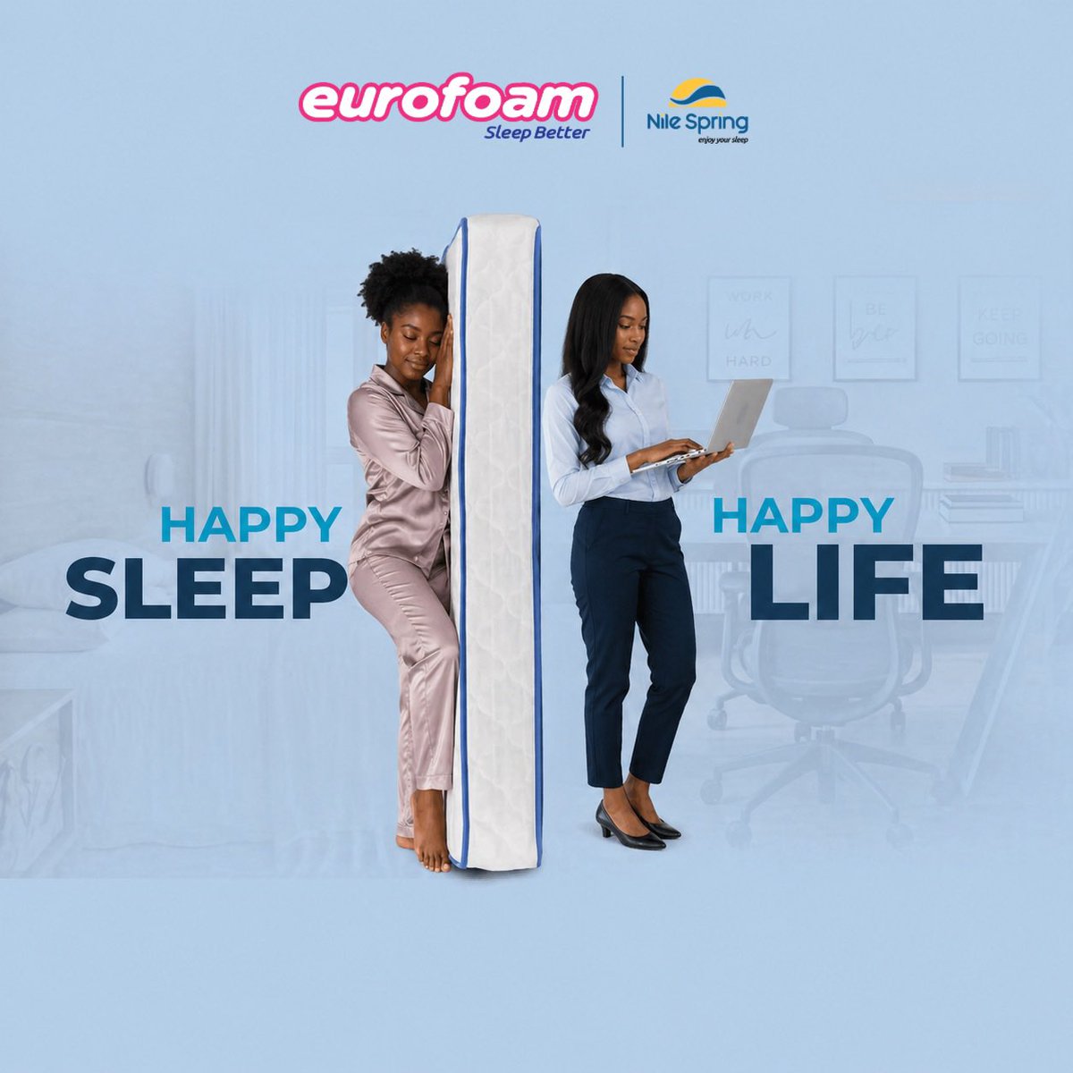 eurofoamuganda's tweet photo. Happy Sleep. Happy Life. Happy Monday β¨ Hereβs to restful nights and brighter days ahead #eurofoam #nilespring #happynewweek #mondayvibes https://t.co/lhhxmgJpT6