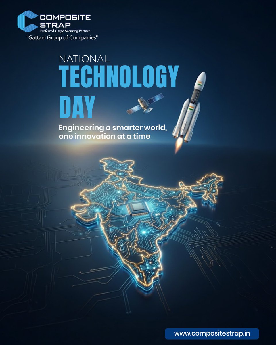 CompositeStrap's tweet photo. Technology is not just advancement - it’s the foundation of progress and growth.
#NationalTechnologyDay #TechnologyDay #Innovation #TechForFuture #DigitalTransformation #FutureOfTechnology #InnovationAndGrowth #TechInnovation #TechnologyMatters #SmartFuture https://t.co/9W80bHZqUH