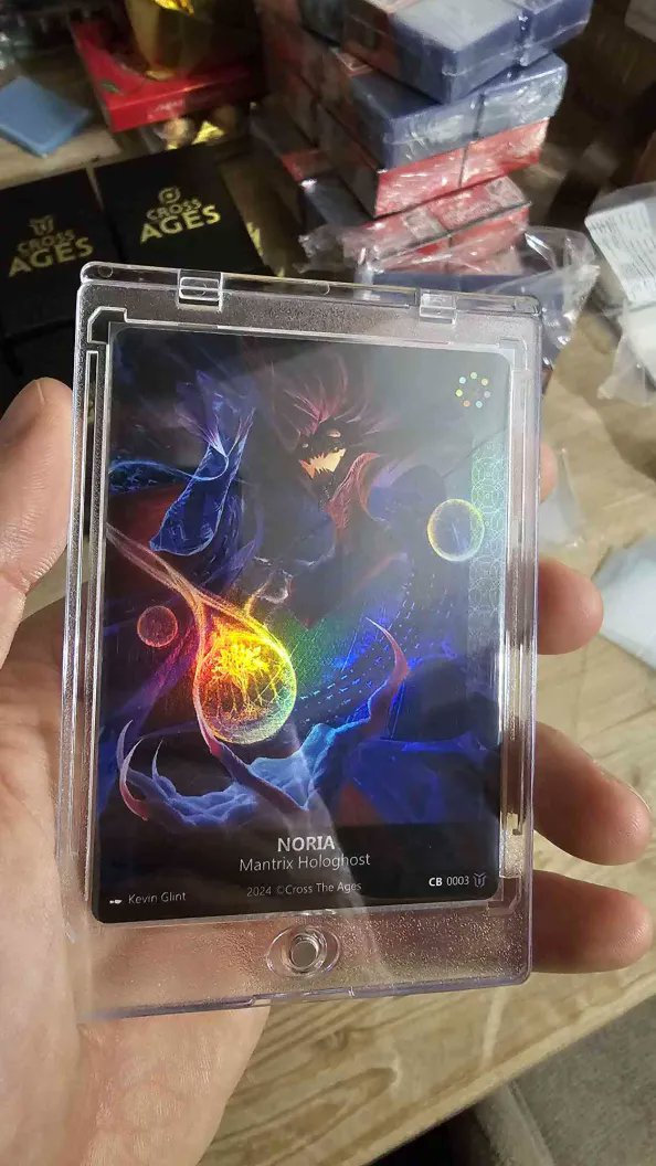 PlayCTA's tweet photo. RIONA - Mantrix Hologhost.

By Kevin Glint. Foil. Real card stock.

Complete the Mantris Season 2 collection — the physical card is yours. https://t.co/hY9rimteni