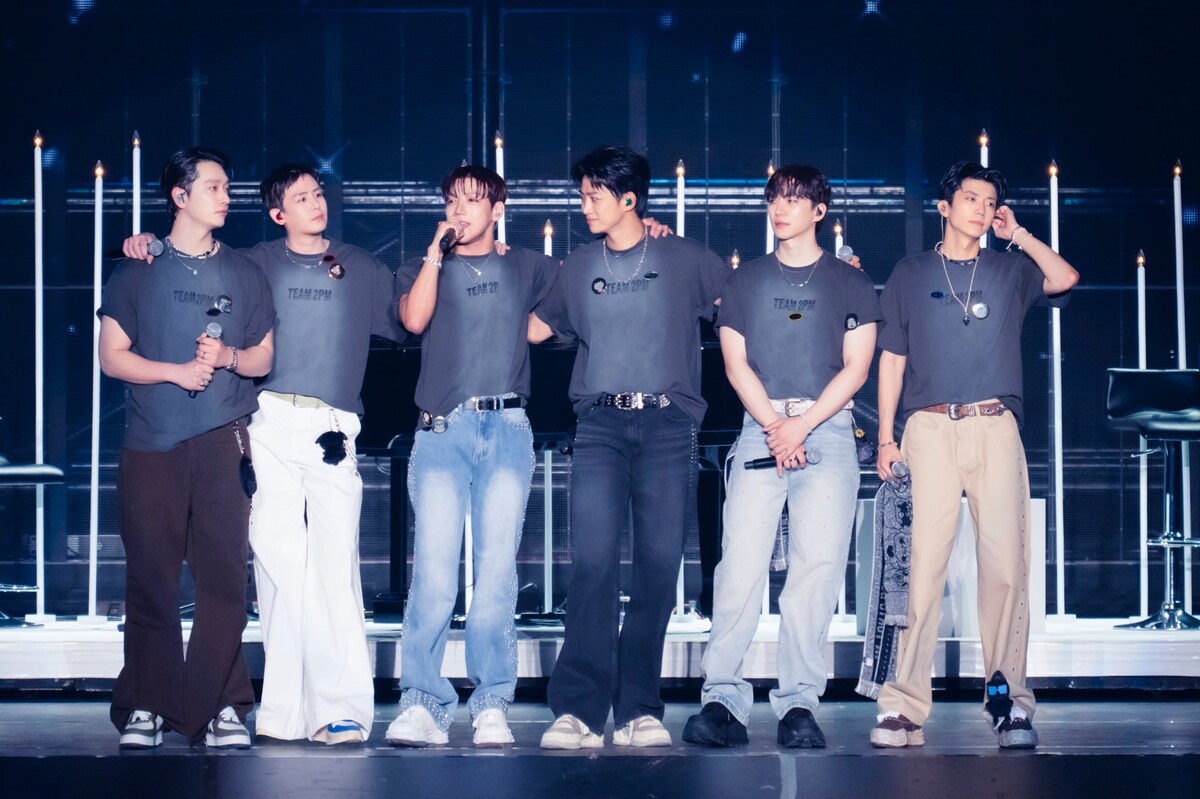 natalie_mu's tweet photo. 【ライブレポート】
2PM、10年ぶりに東京ドームへ帰還！
8万5000人がここにきた理由はただ一つ──

日本デビュー15周年記念コンサートで
Hottestと交わした新たな約束
📝 https://t.co/Q5MfayN6IK

#2PM_THE_RETURN https://t.co/wx2ijQjaDS