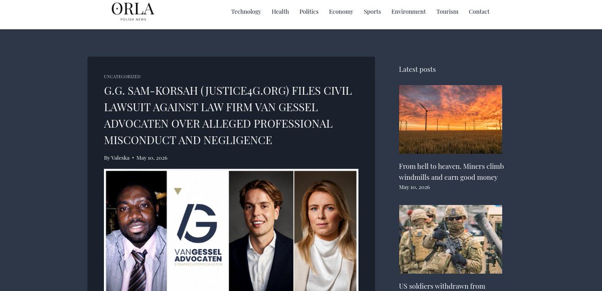 Justice4g_org's tweet photo. Excited to share that my latest article has been featured by https://t.co/A6vx6D8fW6 A big thank you to the team for the platform and recognition. Looking forward to continuing this conversation around🌍 

Read the article here⤵︎���︎
https://t.co/NNzXfNUCb6 https://t.co/mPIkgVYOrm