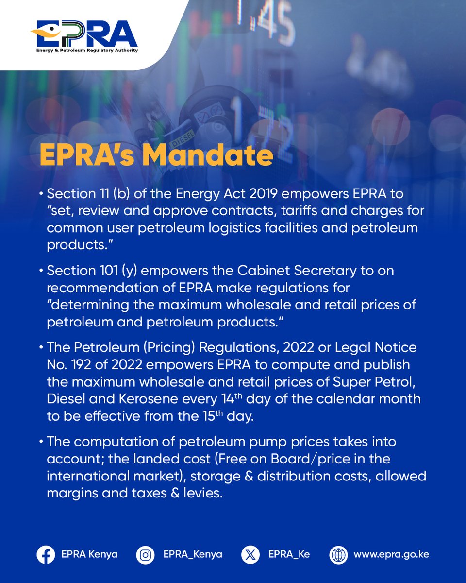 Energy and Petroleum Regulatory Authority tweet media