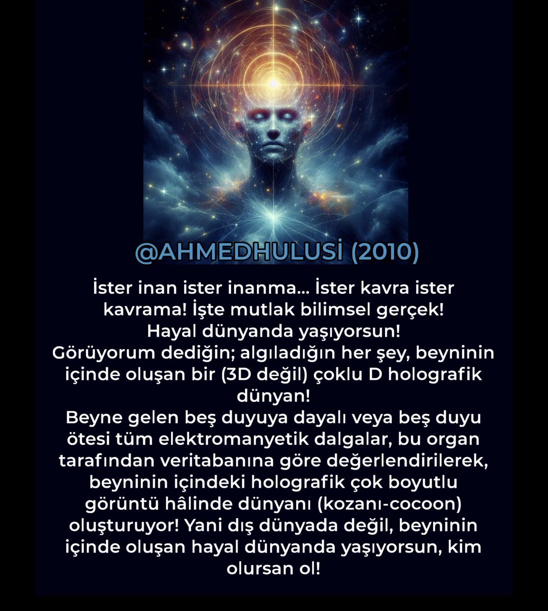 AylinERK's tweet photo. . @AhmedHulusi ‘nin 63 yıldır açıkladığı realiteyi Dr.Sinan Canan’dan da aynı şekilde duymak çok güzel🌹
⬇️⬇️⬇️

Seyredilmesini Tavsiye ettiğim videoları:

2010’da Beynindeki Ölümsüz Hologram Dünyan
https://t.co/1pbDgmhM8P

2014 ‘de Beyindeki Evren Gerçeği
https://t.co/cE3WoGJXqG

2017 
Yaratan Sende
https://t.co/DdTdoHcGPc

2017 Bedenler Yaratan Beyin
https://t.co/DdYF0ziXj9