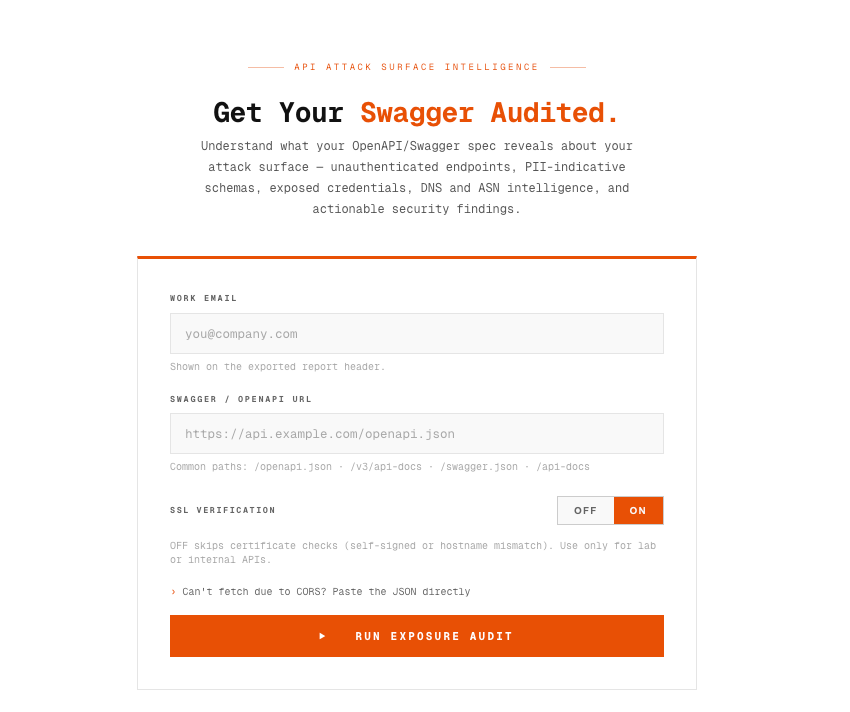 falc0n_sec's tweet photo. Built a swagger auditor so teams can check their own posture.  

https://t.co/NuiSurh7uo https://t.co/xqlPyAKHbx