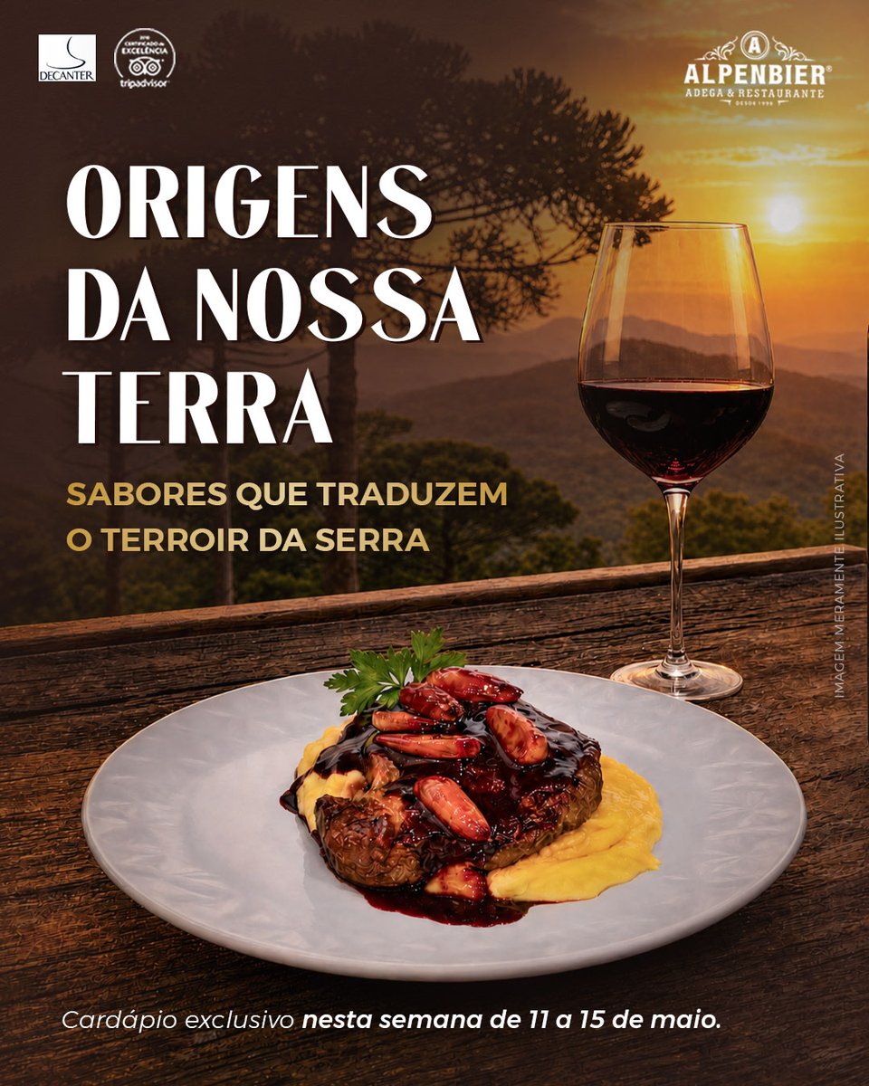 AlpenbierSBS's tweet photo. Nesta semana, convidamos você a viver sabores que carregam origem, memória e a identidade do nosso terroir. 🌿🍷😋
 Viva Essa Experiência
#altagastronomia #vinhos #sãobentodosul #turismoemsaobentodosul #SaborAlpenbier #AdegaAlpenbier https://t.co/SVnjcxyXud