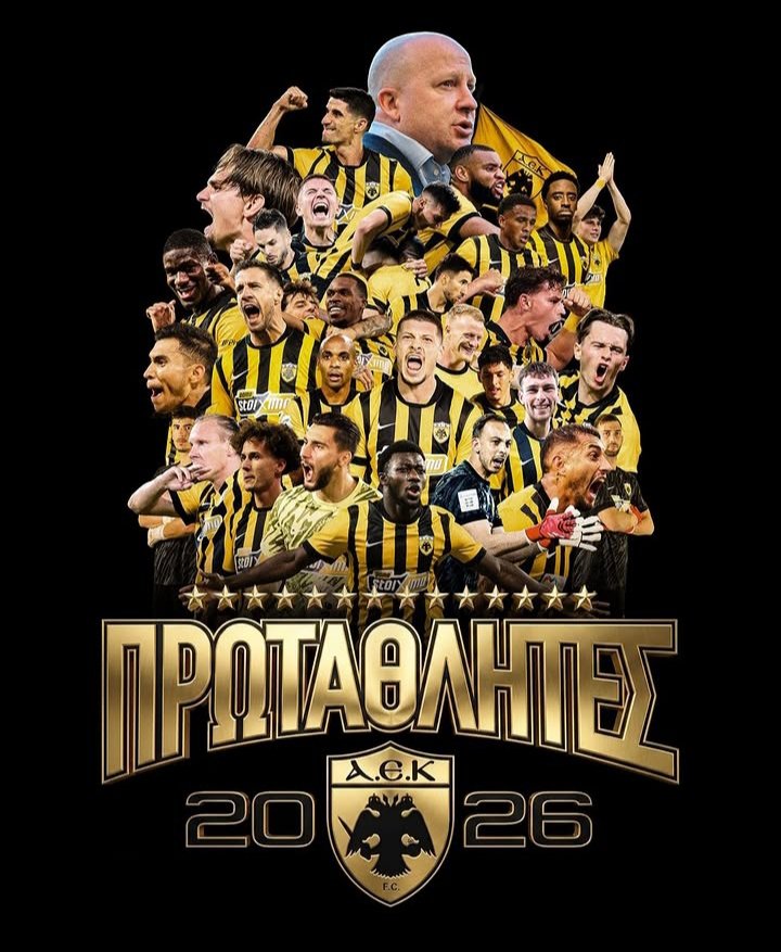 GeorgeSarafidis's tweet photo. #AEKFC #Champions2026 #slgrwinners https://t.co/APsKNPGEpU