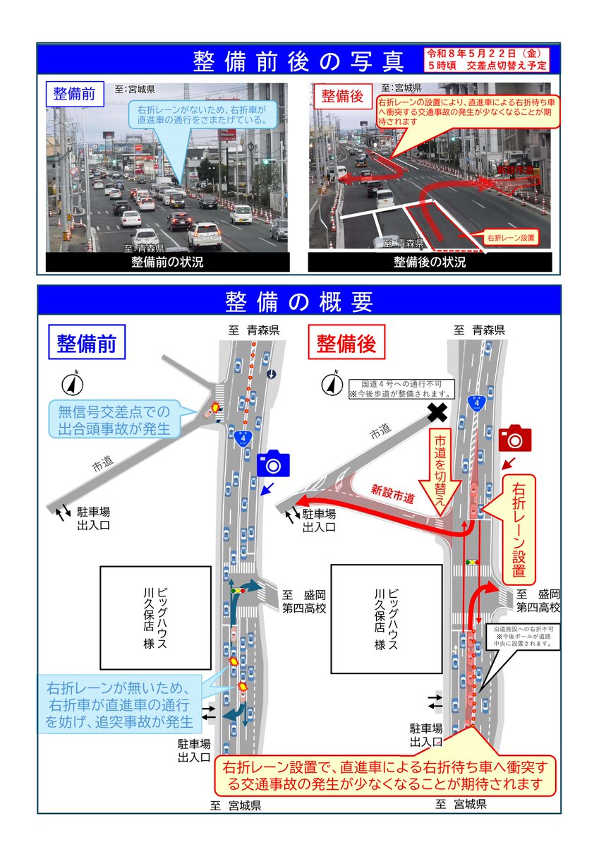 国土交通省岩手河川国道事務所 tweet media