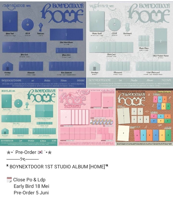 krustytrust's tweet photo. ✮⋆˙ Pre-Order 🇰🇷 ˙⋆✮
────୨ৎ────
^᪲᪲᪲ BOYNEXTDOOR 1ST STUDIO ALBUM [HOME] ^᪲᪲᪲

Price in pict

⏫ Berat naik → harga ikut naik (sebaliknya)
✅ Cicilan sampai close PO
✅ Bersih INA
✅ Ada GO
❌ Pack &amp; Adm Oren
📍 Yogyakarta

#1dbuy #1dsell #home #boynextdoor https://t.co/CZhGpRZsHY
