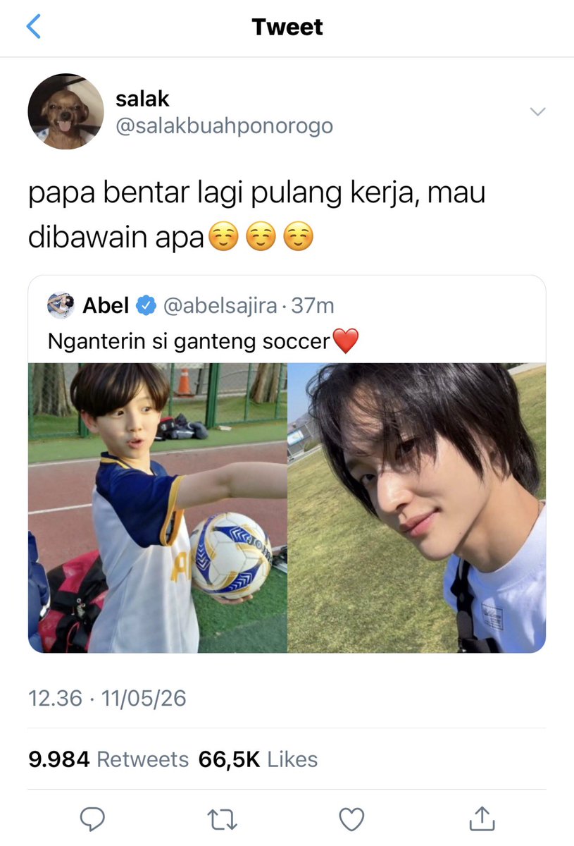what if salak selamanya cuma bisa jadi fans abel karna hidup abel bahagia sama keluarganya🙂‍↔️