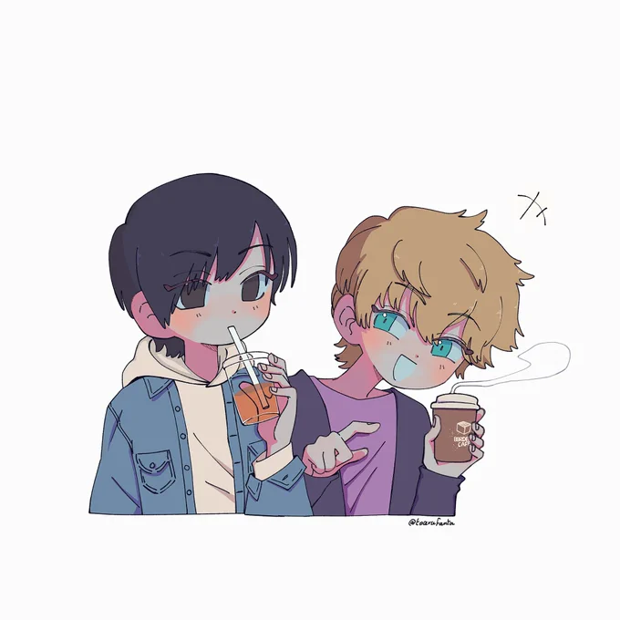 お題「5月生まれ」 犬飼くん(+辻ちゃん) #ワートリ版深夜の真剣お絵かき60分一本勝負