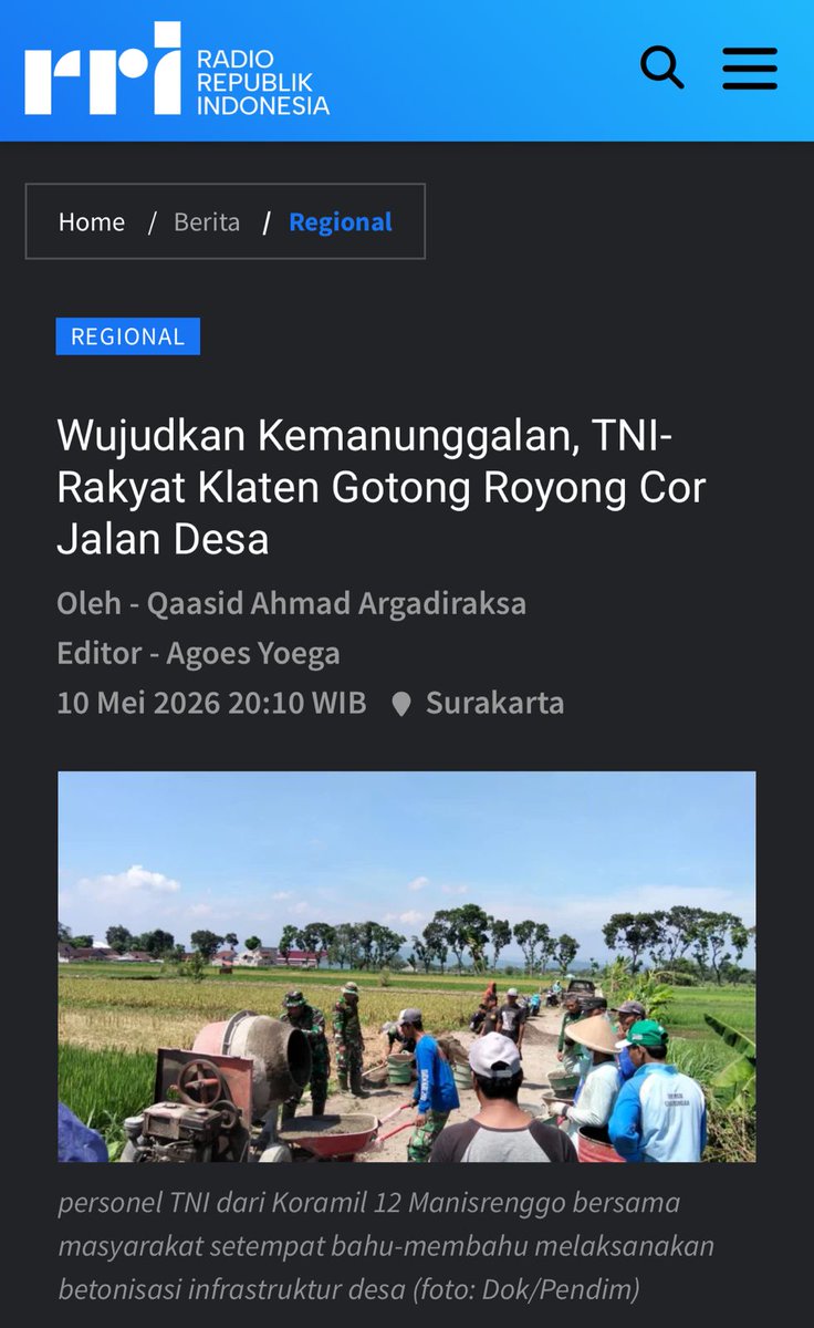 Aviaafi's tweet photo. Tepat, TNI Kita Bersama merintis jembatan di antara pemerintah serta rakyatnya yang sangat terpinggirkan. Begitulah arti dedikasi sesungguhnya.
Bangun Akses Masyarakat https://t.co/Wg85Li4oZU