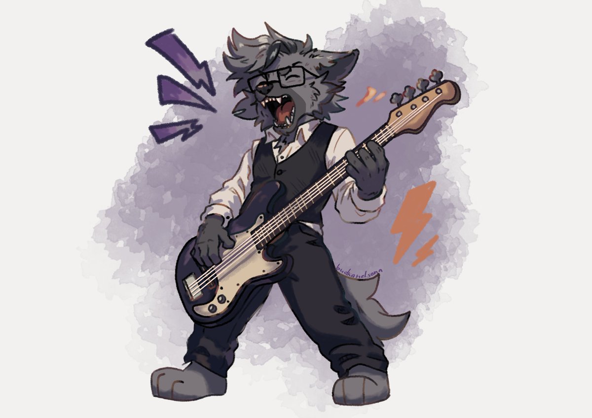 Sen1orNelson's tweet photo. Super ultra mega Nelson!!(my oc)

#furry #furryoc #art #furryart #wolf #bass https://t.co/Qug9QijvBq