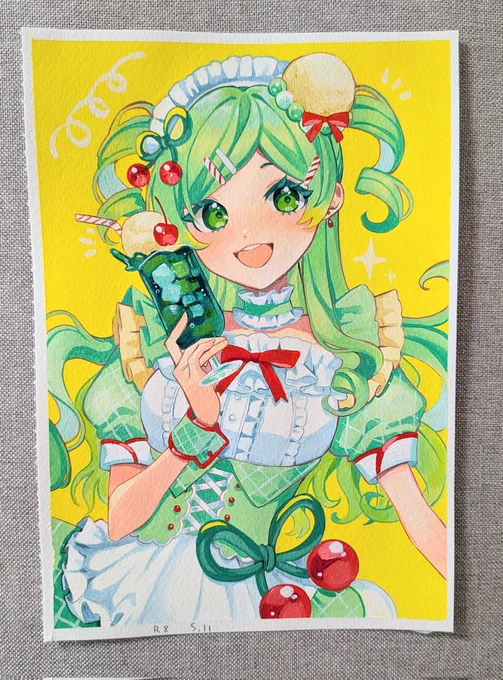 アナログ絵楽しすぎてアナログ絵しか描けない。アクリル絵の具