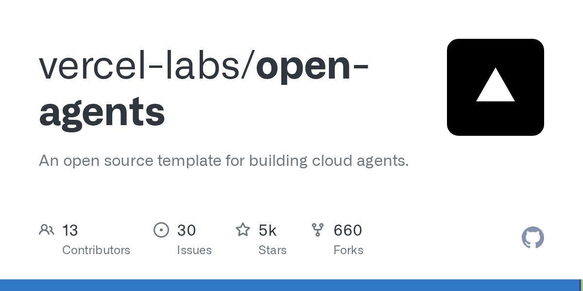 Open Agents 这个工具可以看一下。 它是 Vercel 放出来的一套开源后台 coding agent 模板，Web 界面 ...