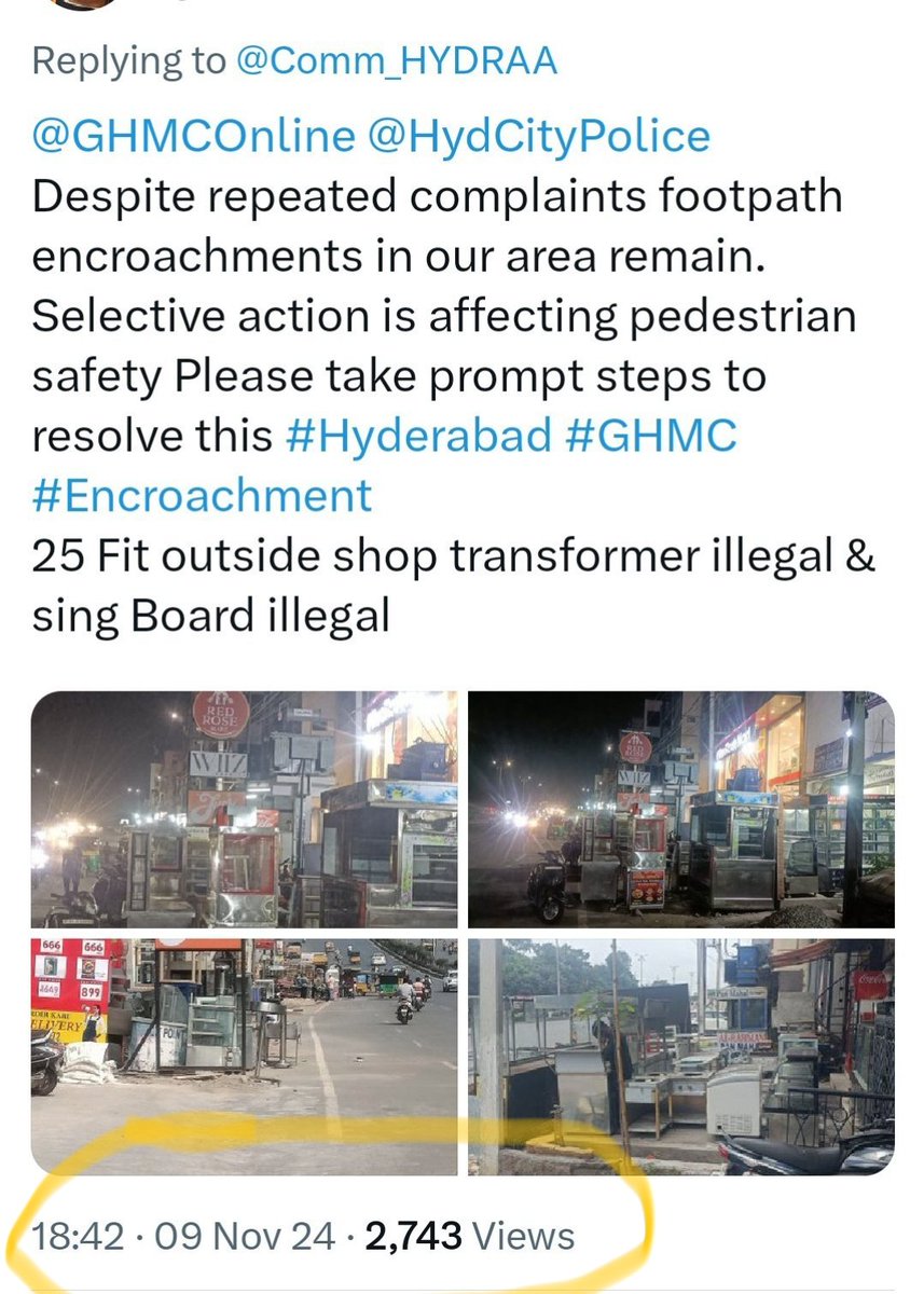 shoukathkhan10's tweet photo. @CPHydCity @hydcitypolice @GHMCOnline @Comm_HYDRAA @TelanganaACB @dir_ed @TelanganaDGP @TGGovtUpdates @HRJASSOINDIA @pib_law @CommissionrGHMC @GhmcEngineers @PrlsecyMAUD @ts_health @TelanganaHealth @FactCheck_TG @TGgovtruling @Citizen_TS @Min_SridharBabu @ZC_Secunderabad @NtvTeluguLive @HiHyderabad @TelanganaCMO @RahulGandhi @V6News @HYDTP @Congress4TS @ANI The longer this issue is ignored the stronger the case for a PIL becomes Repeated complaints RTI filings and public concerns cannot go unanswered forever Citizens deserve accountability and action #Hyderabad
#OldCityhyderabad #footpath
#publicAware  #Accountability #RightToWalk https://t.co/daHBnB1q6V